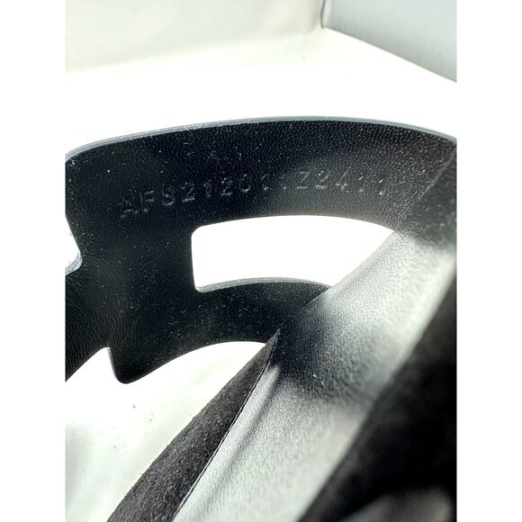 Hermes Oasis Block Heel Sandals Womens 37 US 6.5 Black Suede Arcane Rhinestone - Picture 8 of 10